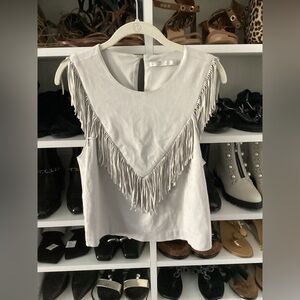 Zara fringe skirt and top set